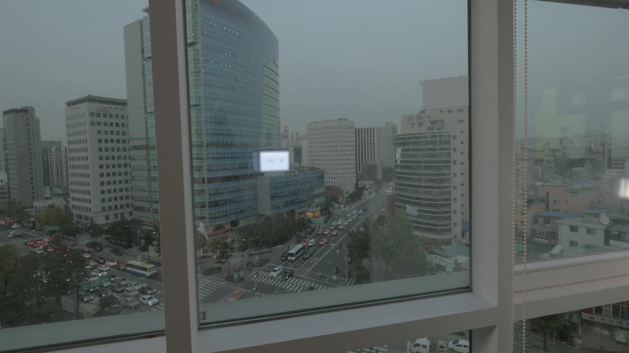 Stock Footage Woman In An Office Building In Korea Live Wallpaper Free