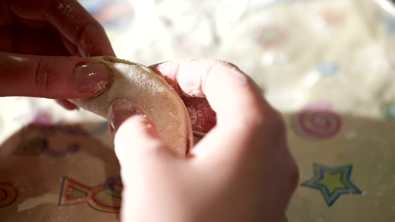 Stock Footage Woman Preparing Dumplings In The Kitchen Live Wallpaper Free