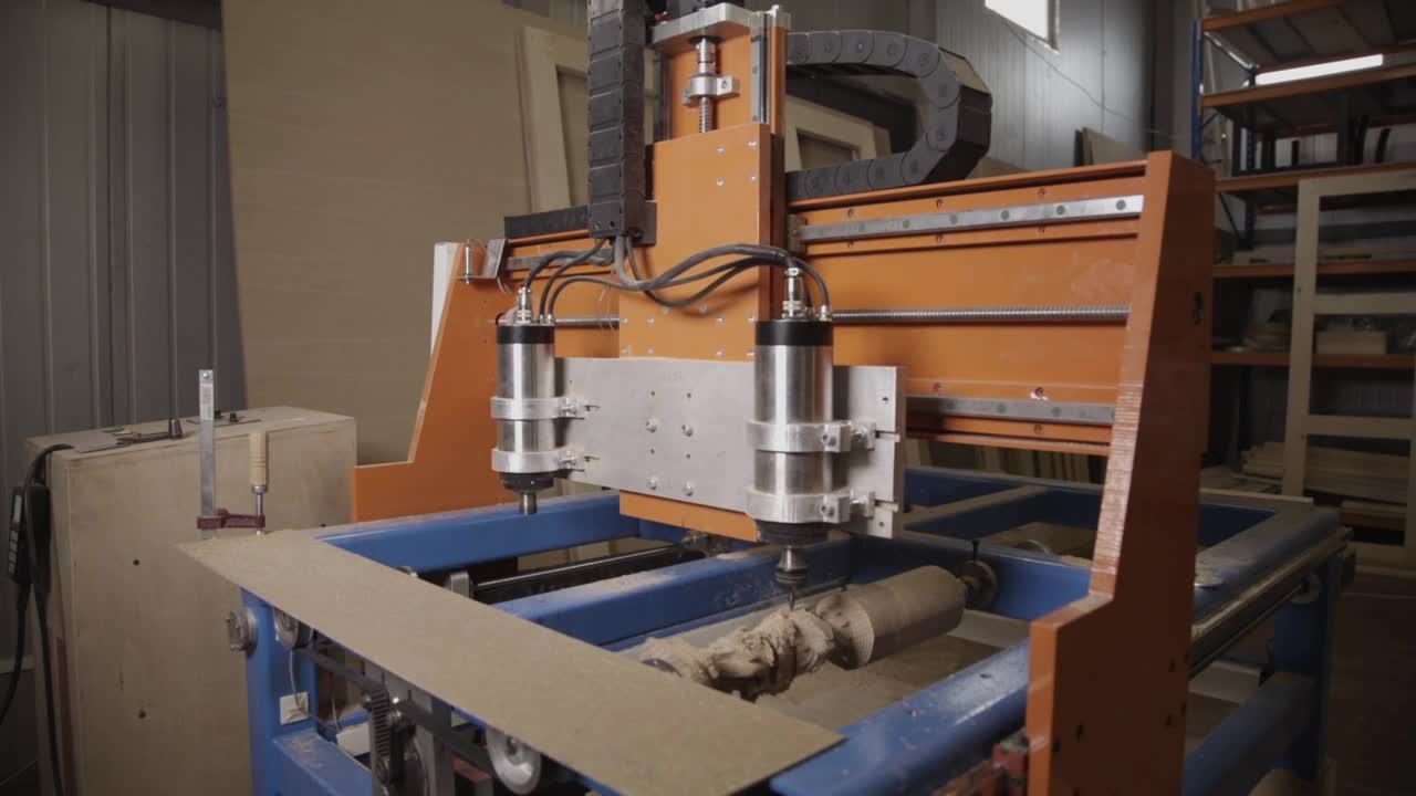 Stock Footage Wooden Block In A Lathe Live Wallpaper Free