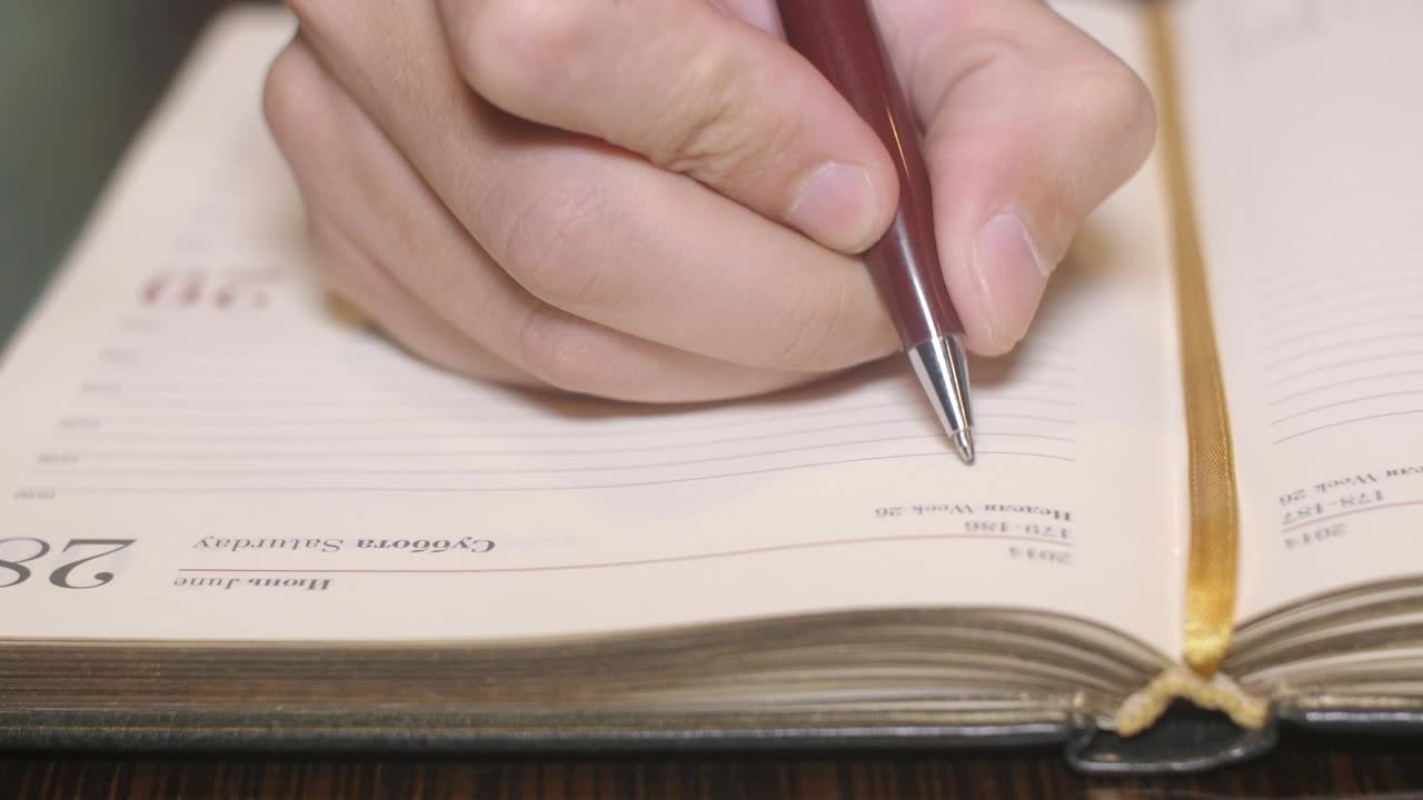 Stock Footage Writing In A Paper Notebook Live Wallpaper Free