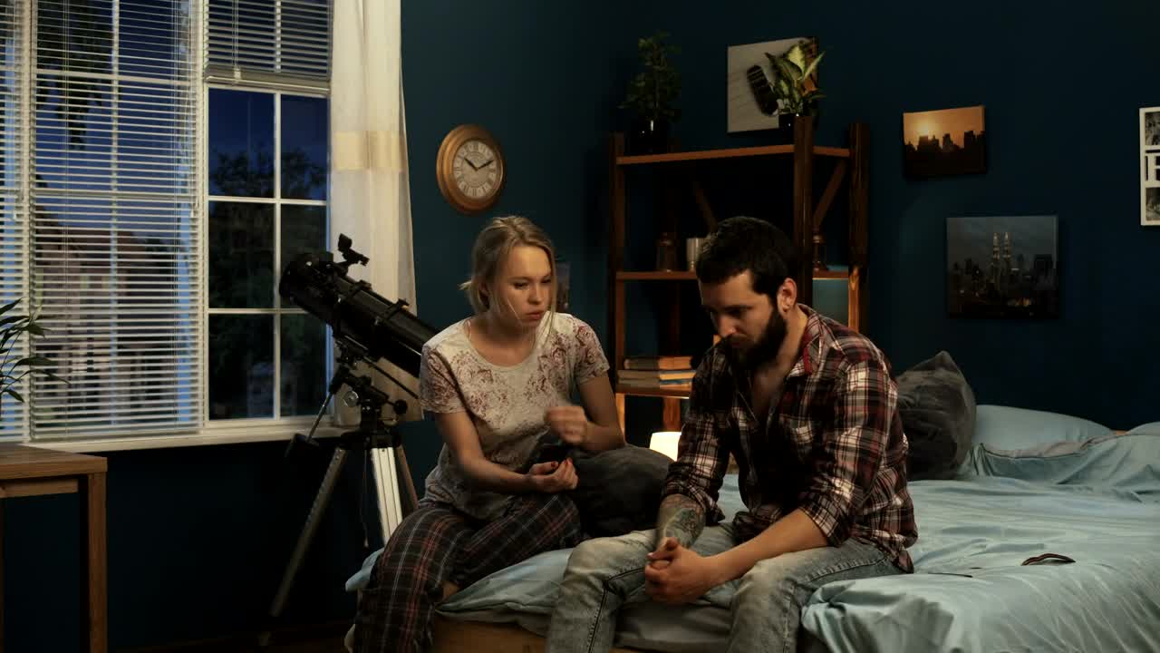 Stock Footage Young Couple Having A Terrible Fight At Home Live Wallpaper Free