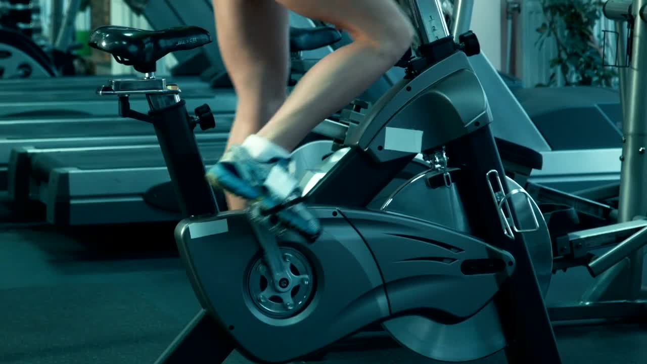 Stock Footage Woman Training On The Treadmill Live Wallpaper Free