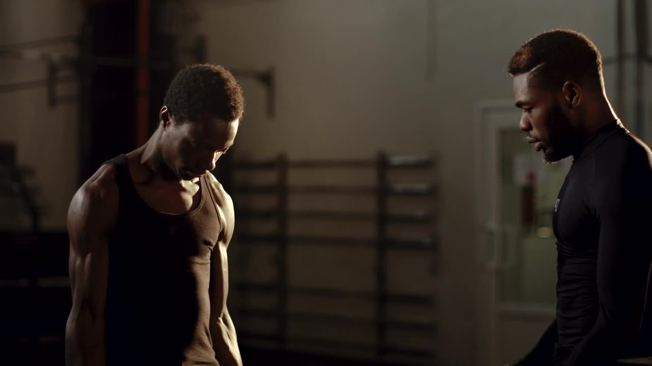 Stock Footage Working Out In The Gym With The Trainer Live Wallpaper Free