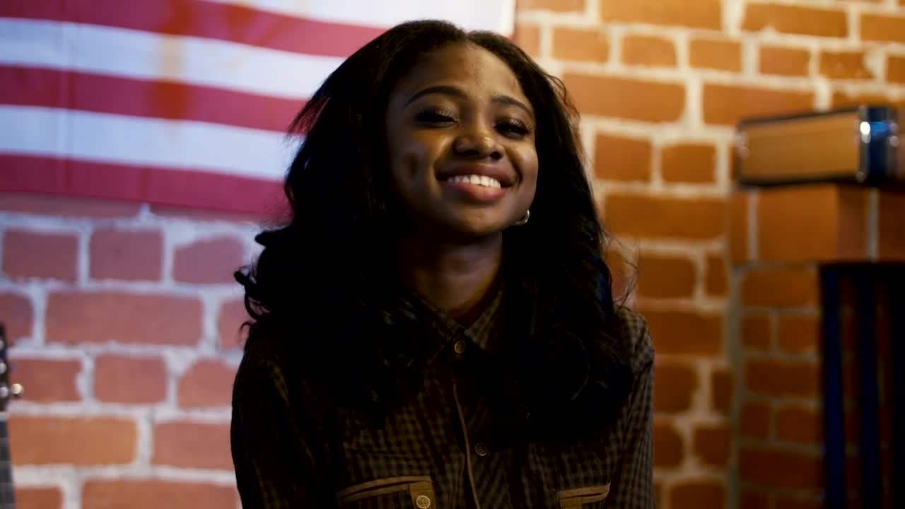 Stock Footage Young Happy Woman Smiling Live Wallpaper Free