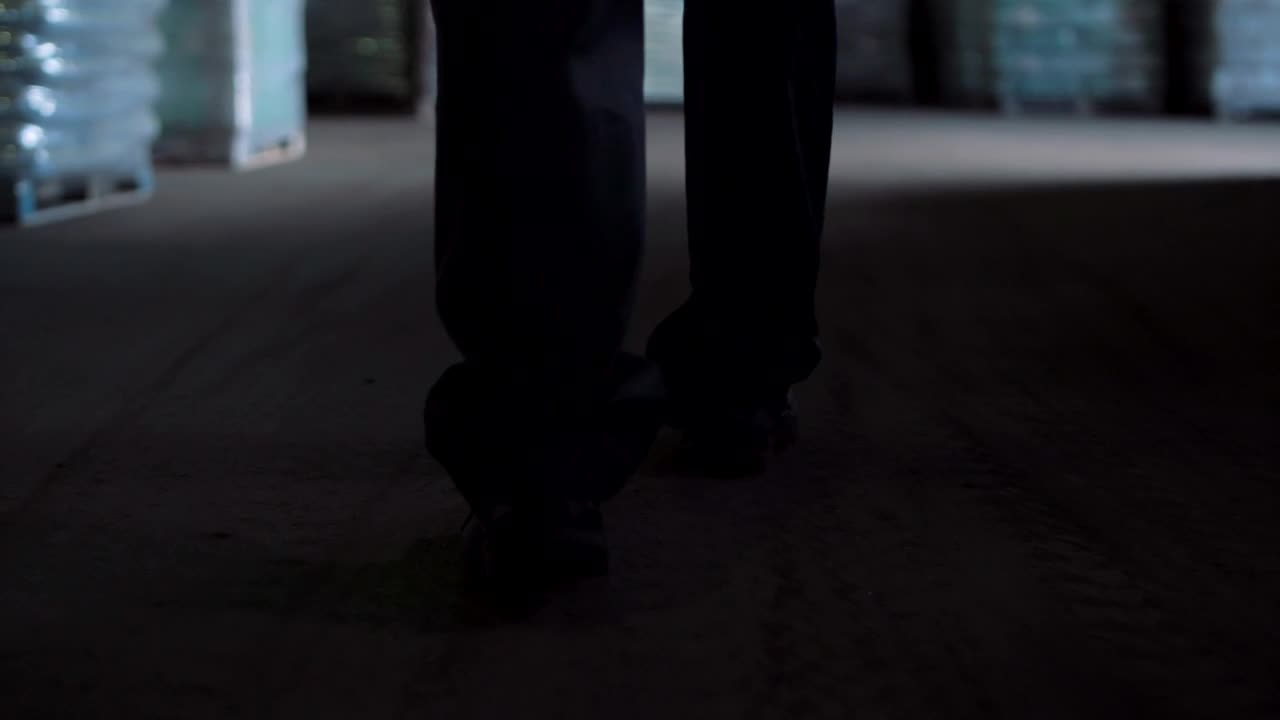 Stock Footage Worker Man Walking In A Warehouse Live Wallpaper Free