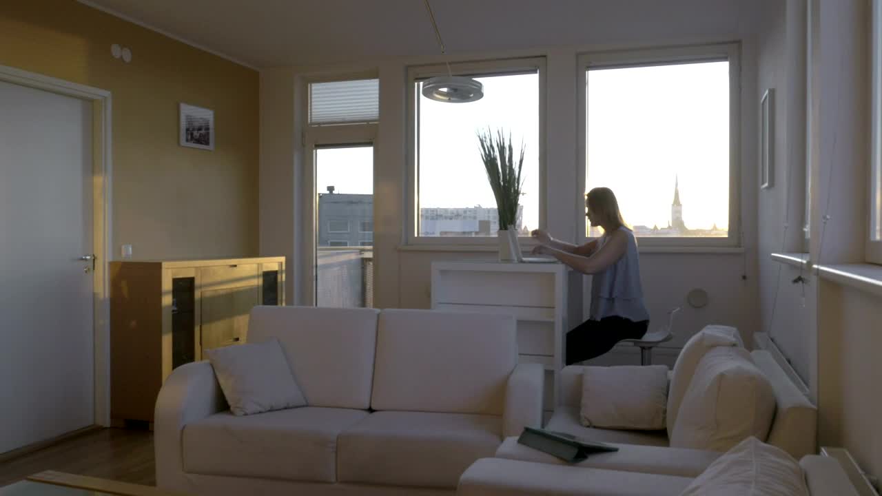 Stock Footage Working From Home During The Day Live Wallpaper Free