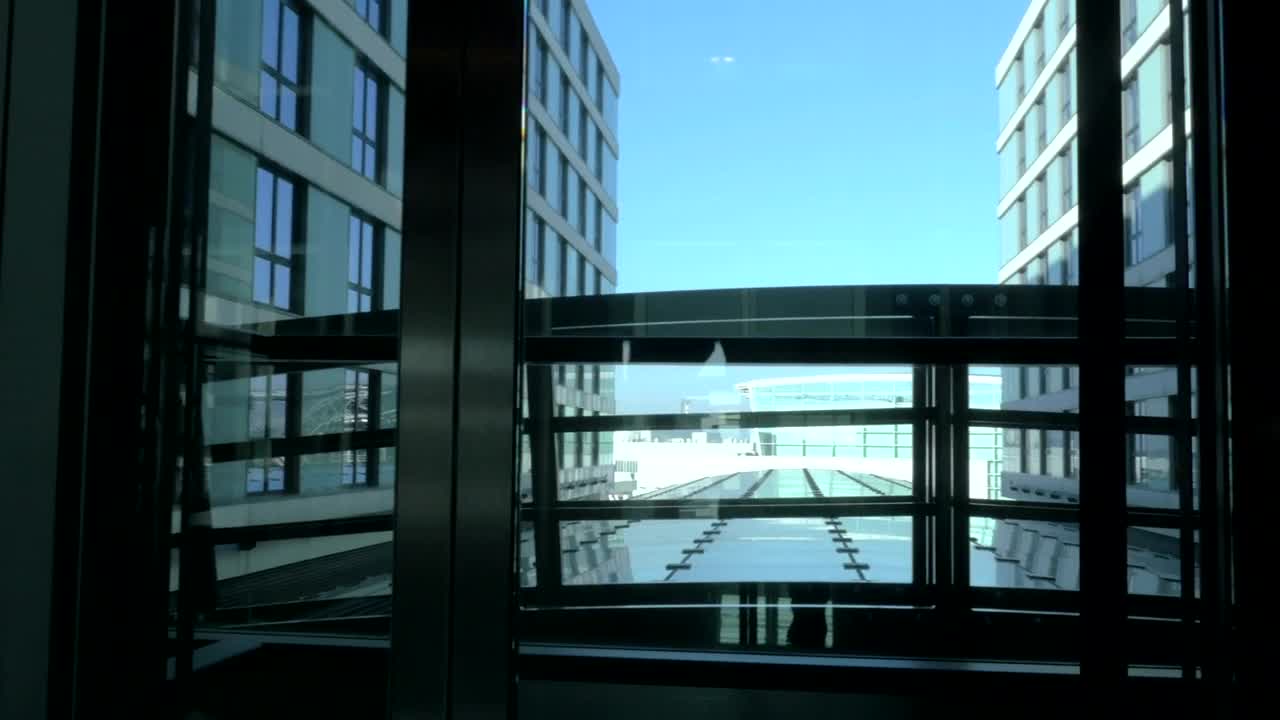 Stock Footage Woman Walking Out Of An Elevator Live Wallpaper Free