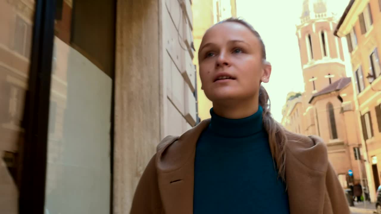 Stock Footage Woman Opening A Front Door Live Wallpaper Free