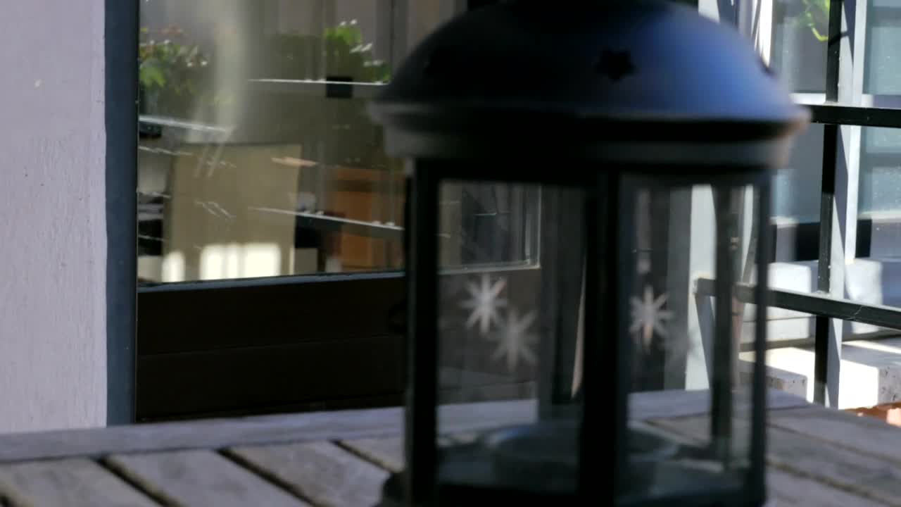 Stock Footage Woman Setting A Shop Sign To Open Live Wallpaper Free