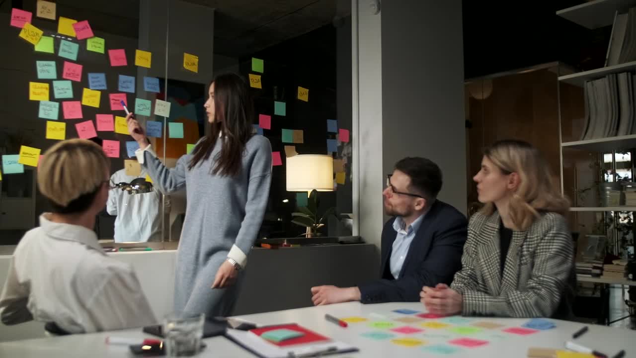 Stock Footage Work Team Planning A Project In The Office Live Wallpaper Free