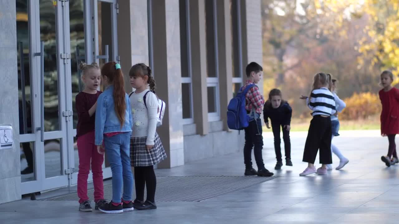 Stock Footage Young Students Waiting Outside Live Wallpaper Free