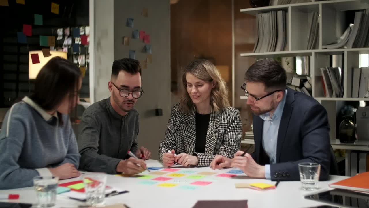 Stock Footage Work Team Planning Meeting Live Wallpaper Free