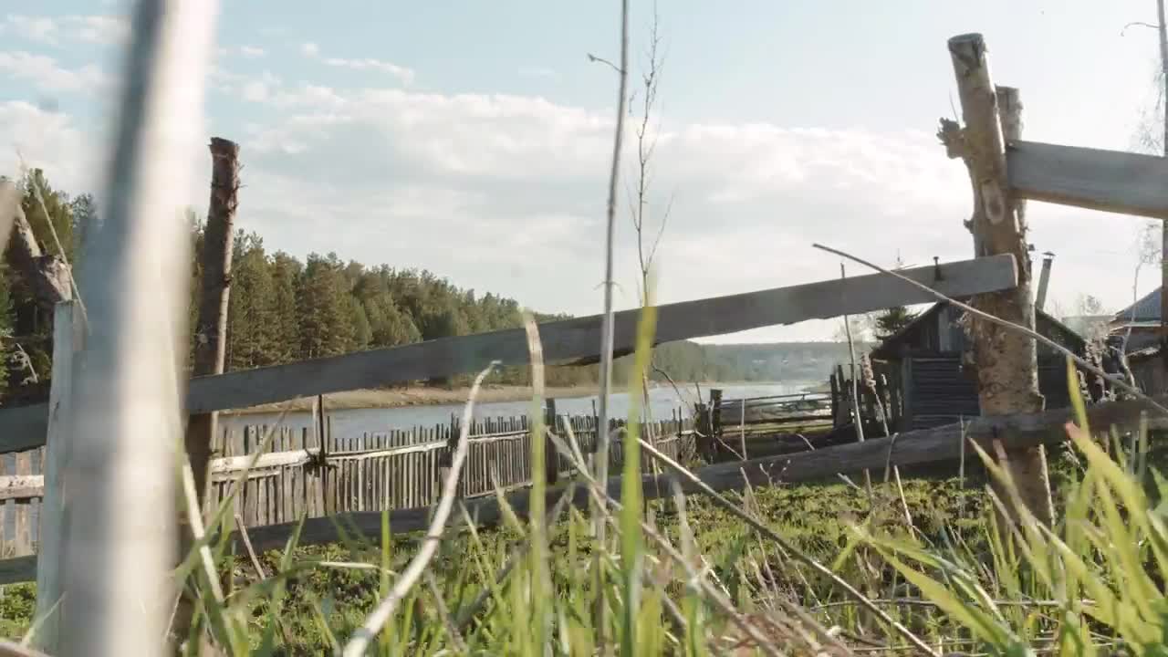 Stock Footage Wooden Fence Running Along A River Live Wallpaper Free