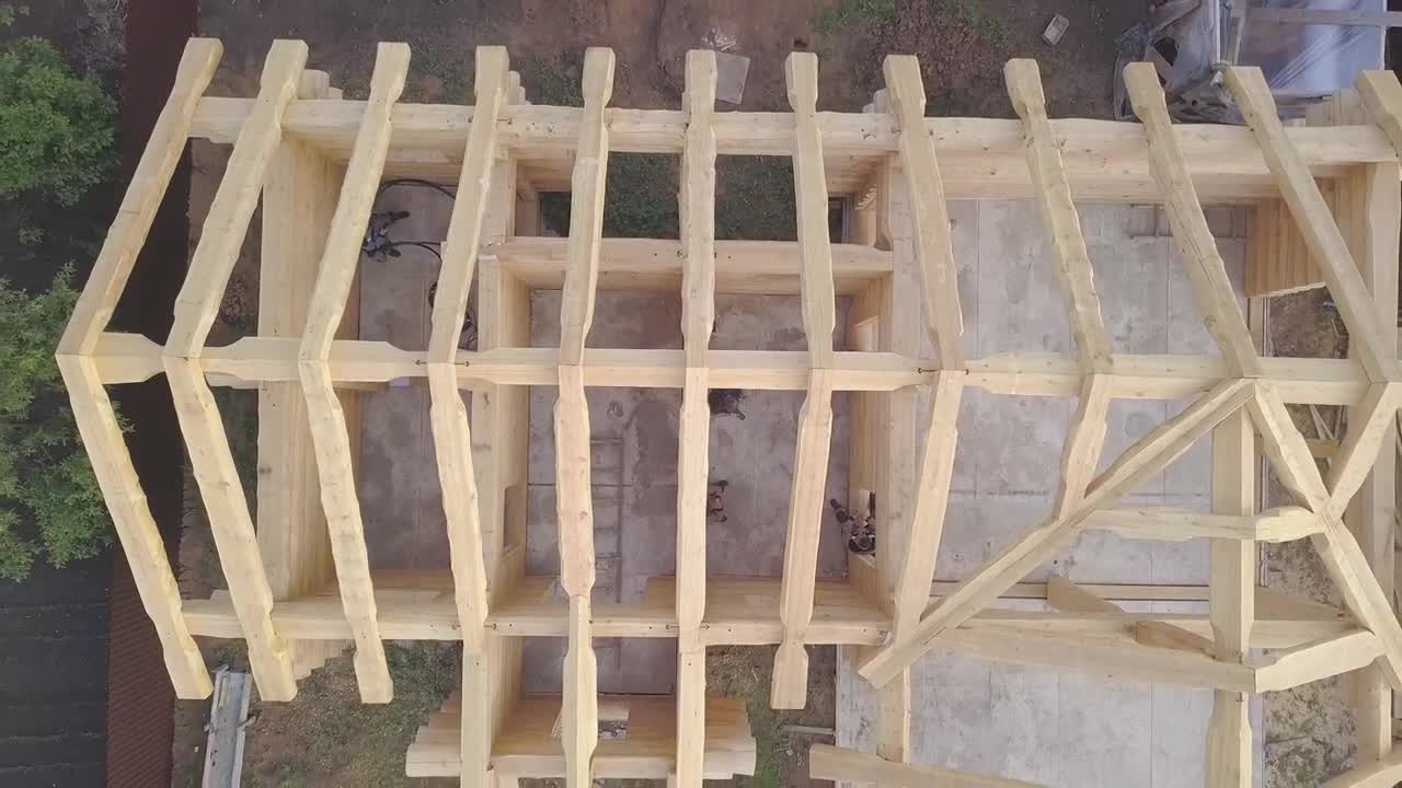 Stock Footage Wooden Frame Of A House Live Wallpaper Free