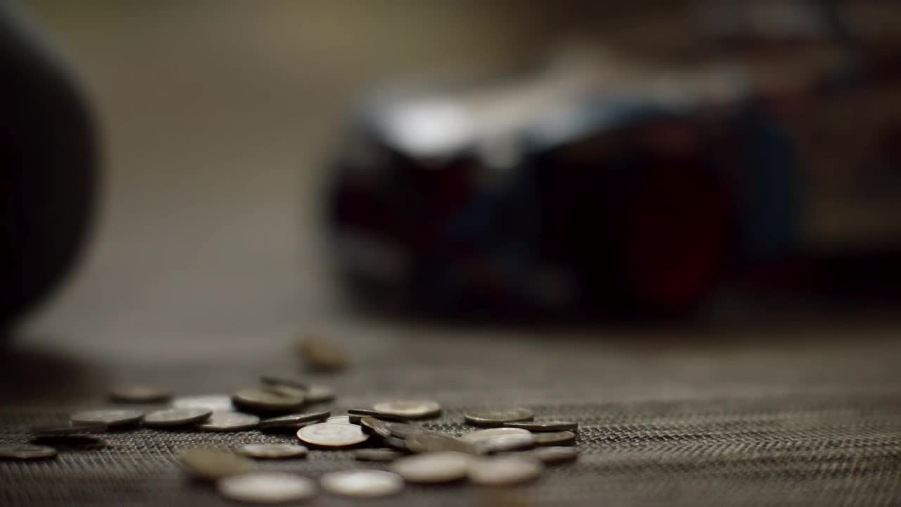 Stock Footage Woman Dropping Coins Live Wallpaper Free