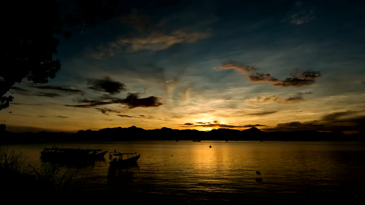 Stock Footage Zooming Towards An Island At Sunrise Live Wallpaper Free