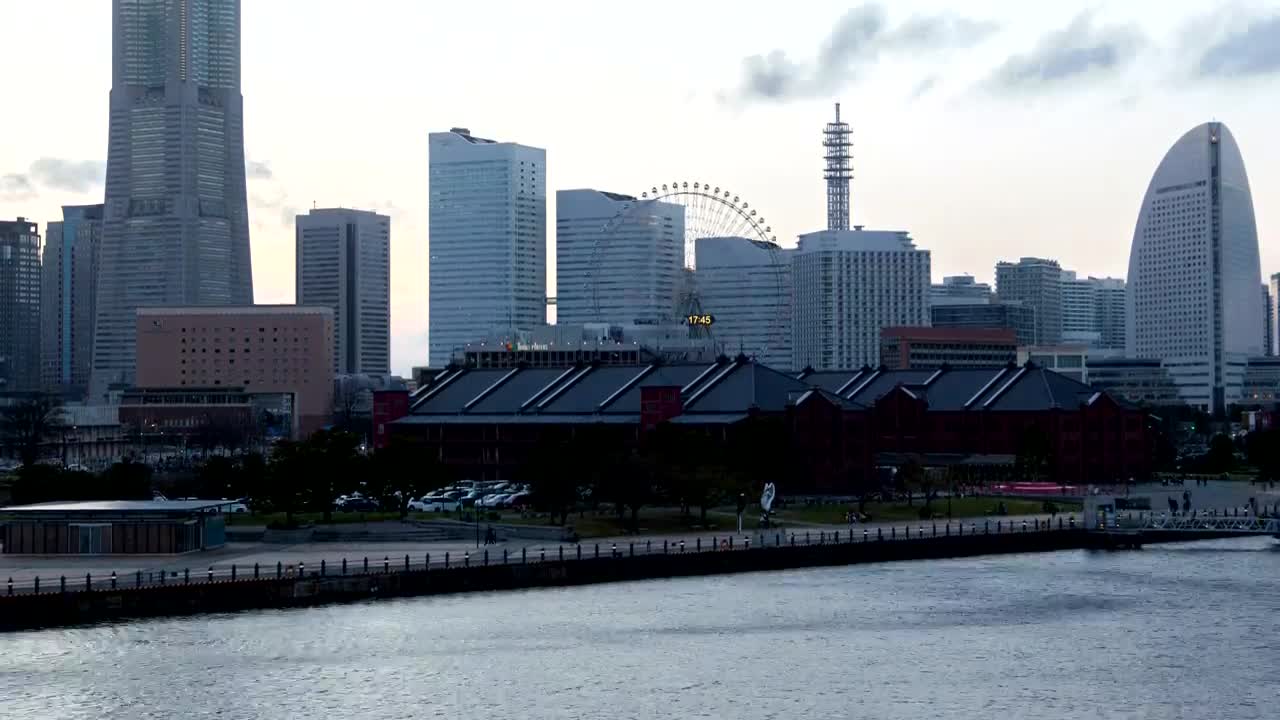 Stock Footage Yokohama Skyscrapers Time Lapse Live Wallpaper Free