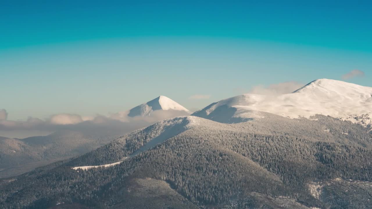 Stock Footage Zoom Out Of A Mountainous Area In Winter Live Wallpaper Free