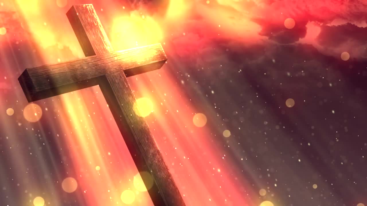 Stock Footage Wooden Cross And Heavenly Rays Live Wallpaper Free