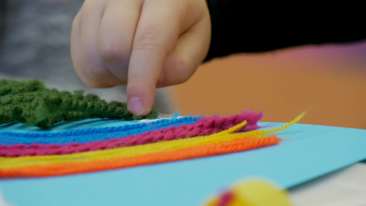 Stock Footage Woman Hands Working On Handwork At School Live Wallpaper Free