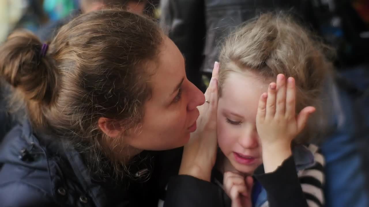 Stock Footage Woman Comforting A Crying Girl Live Wallpaper Free