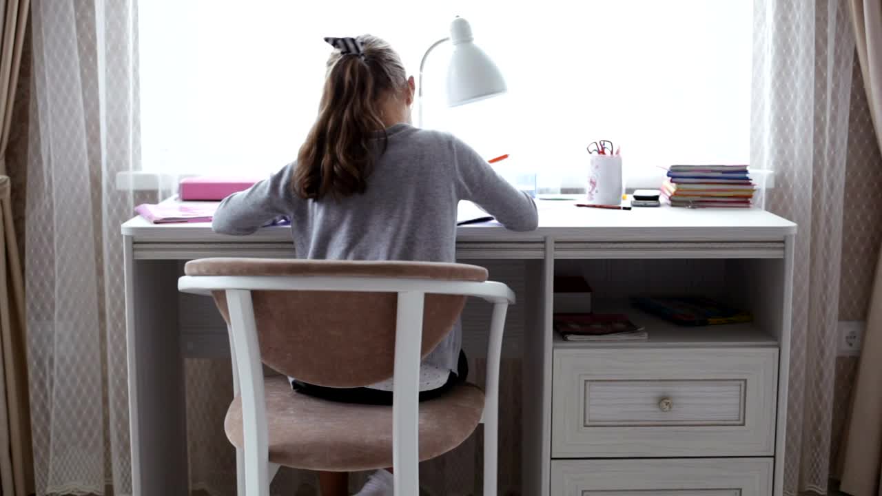 Stock Footage Working In Her Bedroom Live Wallpaper Free