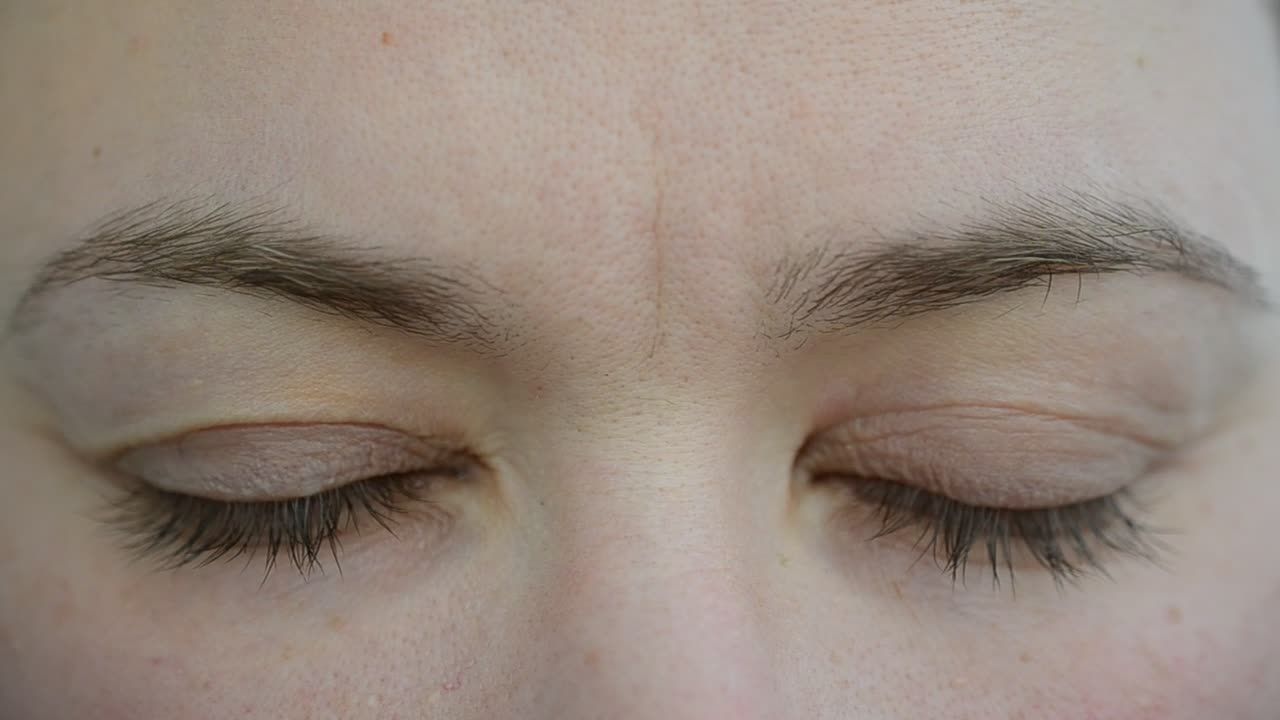 Stock Footage Woman Opening Her Eyes Live Wallpaper Free
