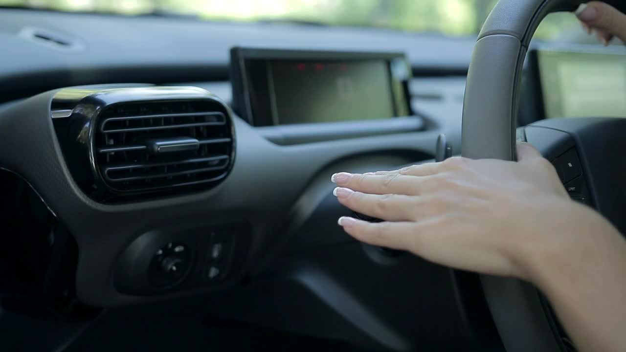 Stock Footage Woman Using A Turning Signal Live Wallpaper Free