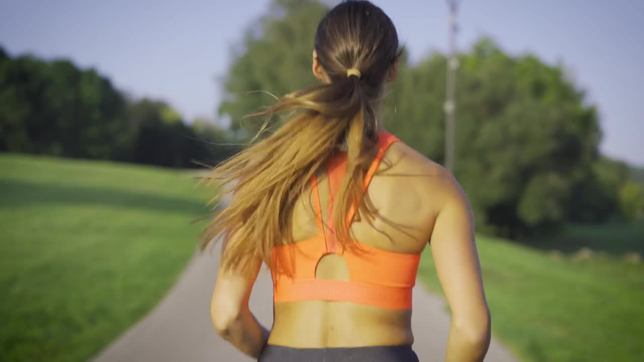 Stock Footage Woman Jogging In The Park Live Wallpaper Free