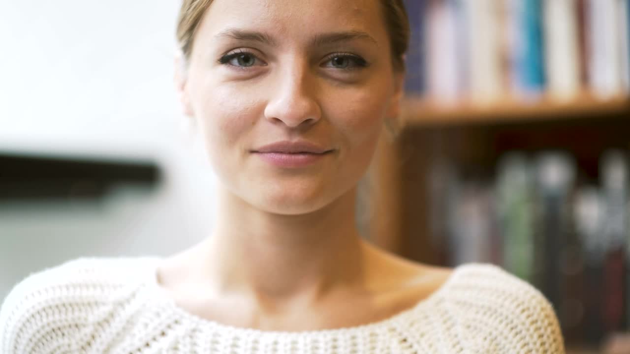 Stock Footage Woman Showing Silence Sign Live Wallpaper Free