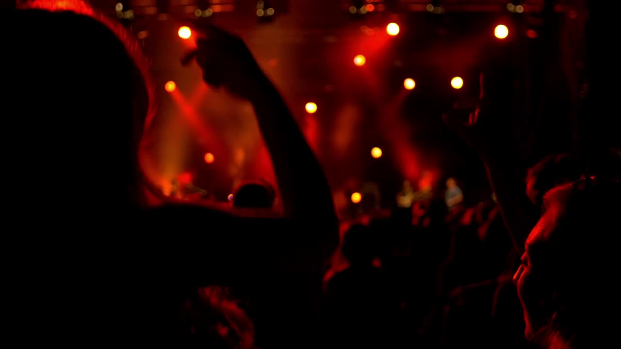 Stock Footage Young Women Jumping At The Concert Live Wallpaper Free