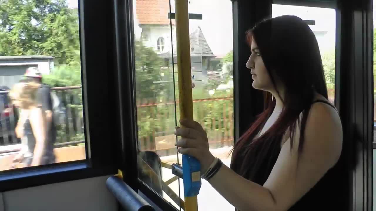 Stock Footage Woman In The Bus Seeing Through The Windows Live Wallpaper Free