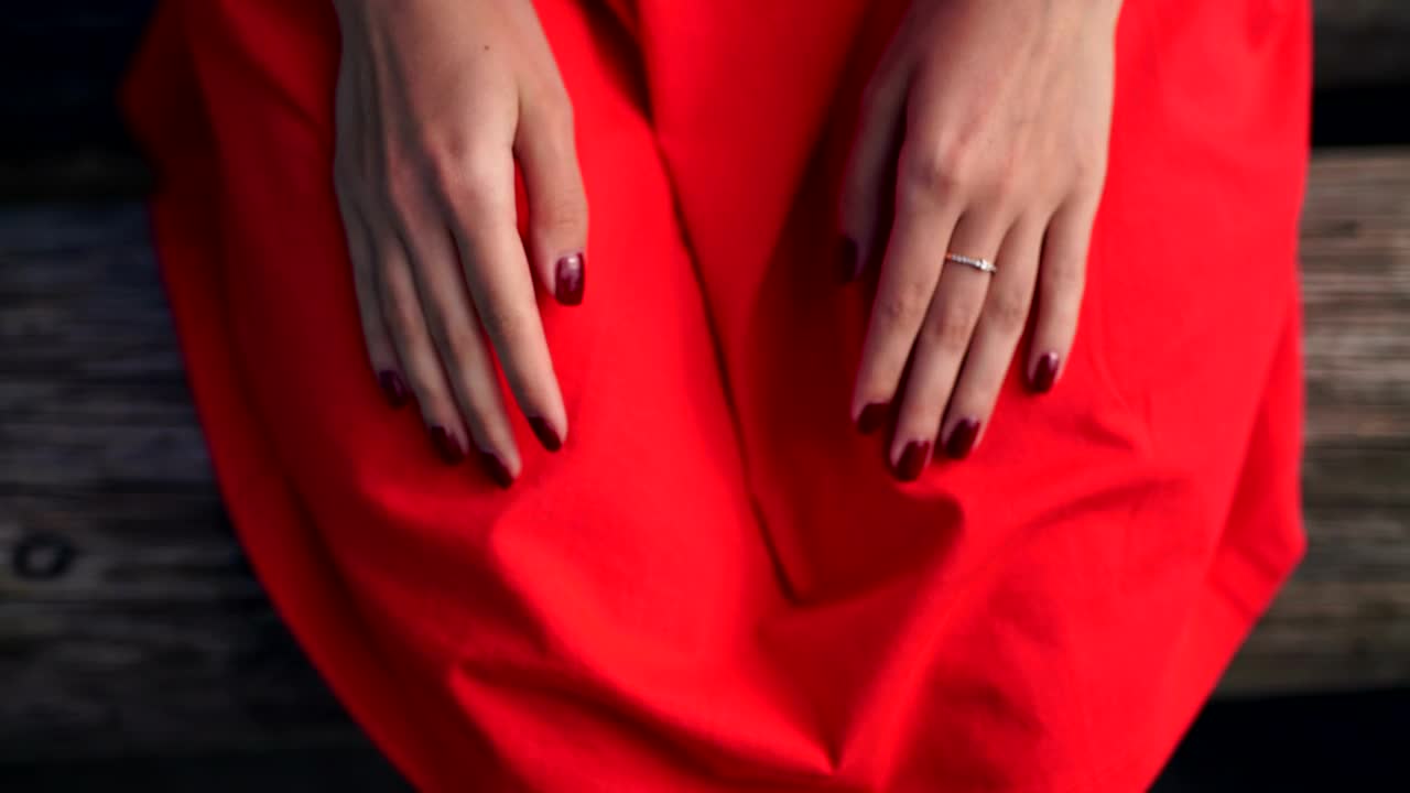 Stock Footage Womans Hands Make Heart Shape On Red Cloth Live Wallpaper Free