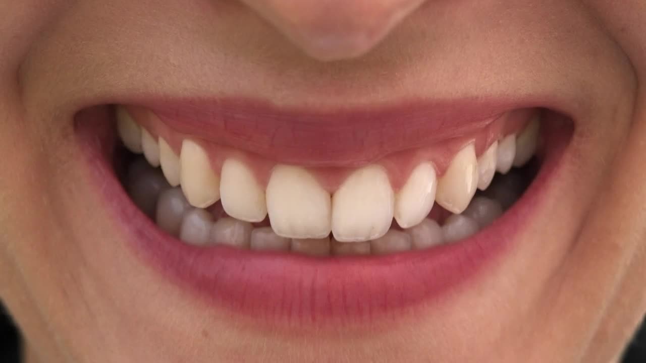 Stock Footage Woman Smiling Wide Live Wallpaper Free