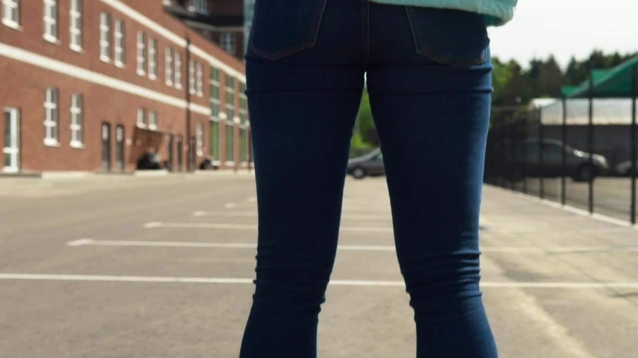 Stock Footage Woman With In Roller Skates Live Wallpaper Free