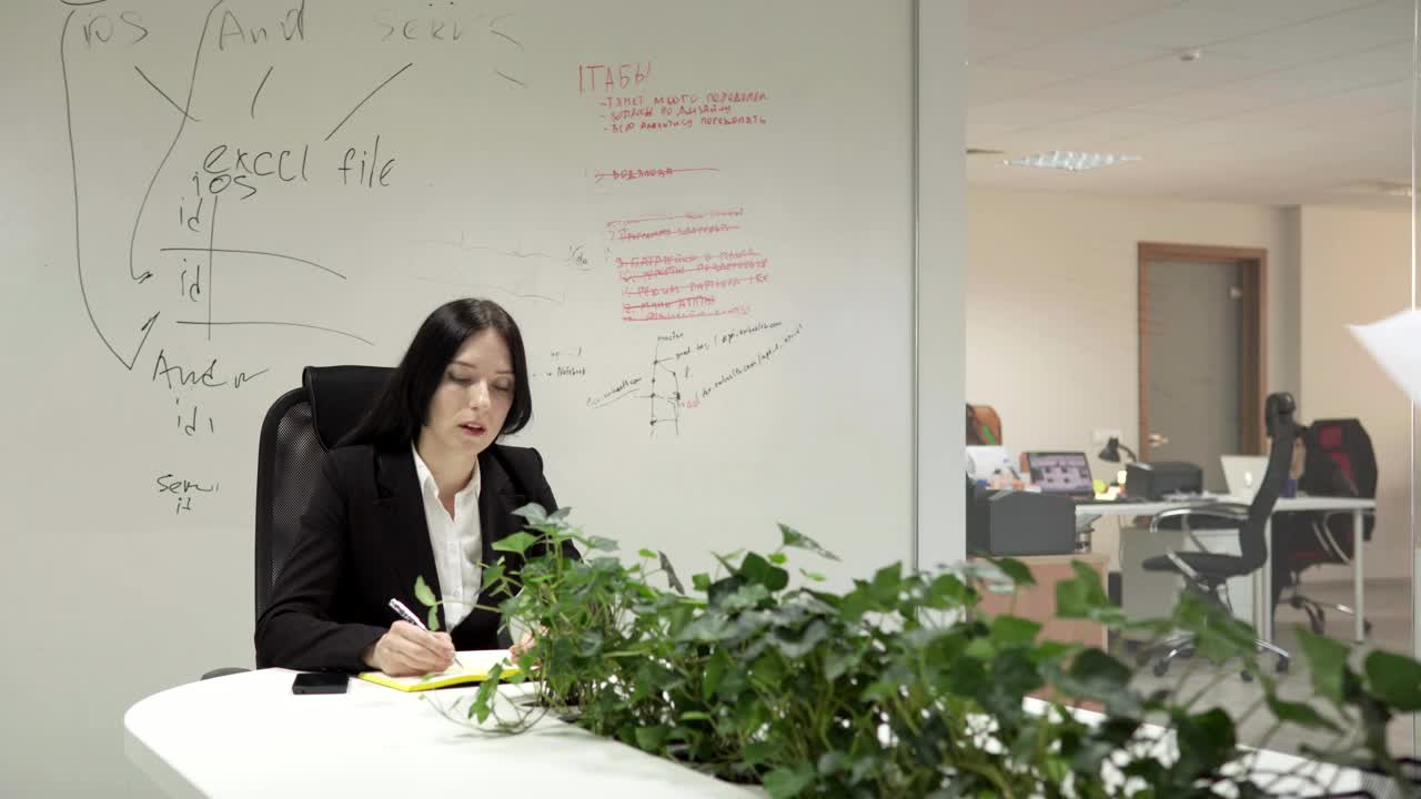 Stock Footage Woman Handing Her Boss A Report Live Wallpaper Free