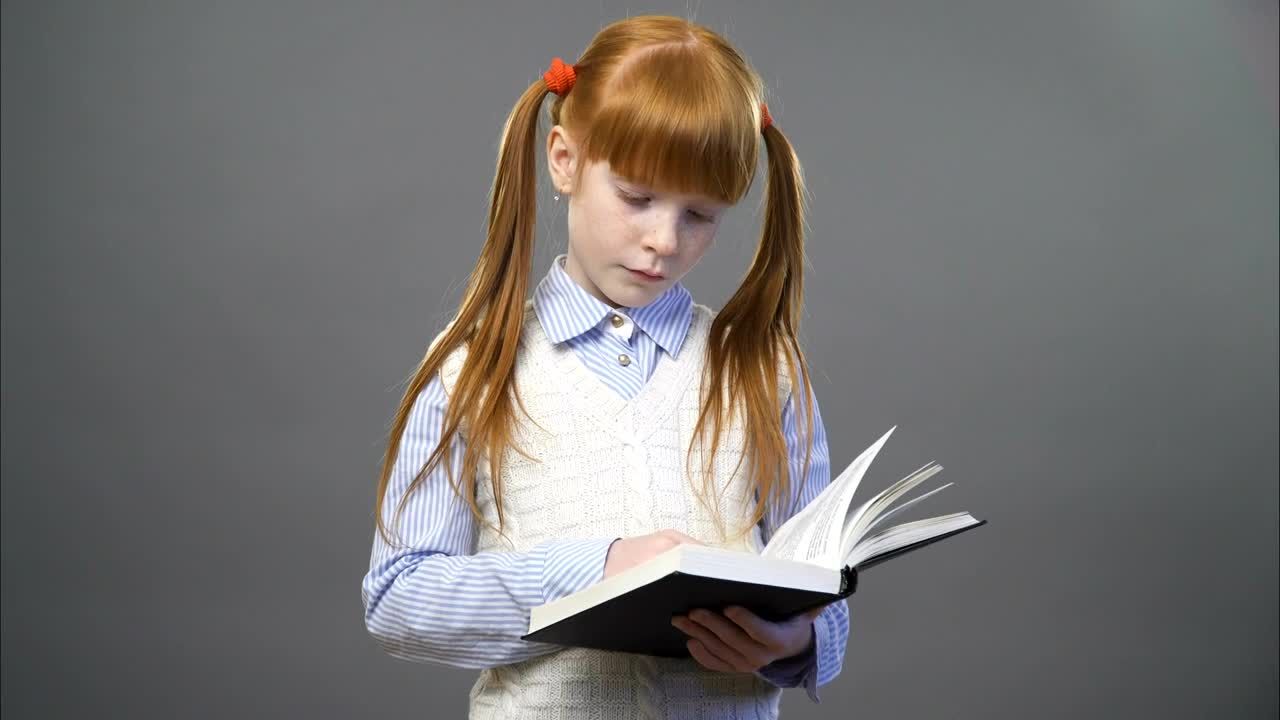 Stock Footage Young Girl With An Open Book Live Wallpaper Free