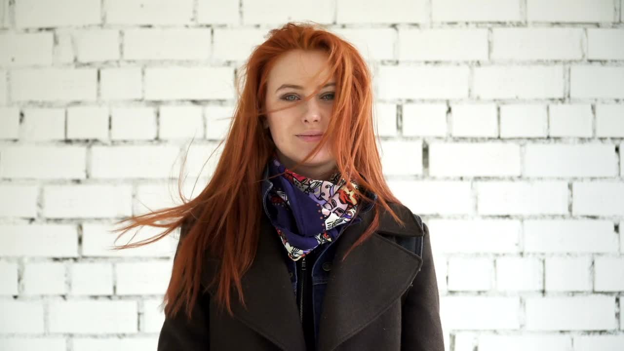 Stock Footage Young Woman Laughing While Smiling Live Wallpaper Free