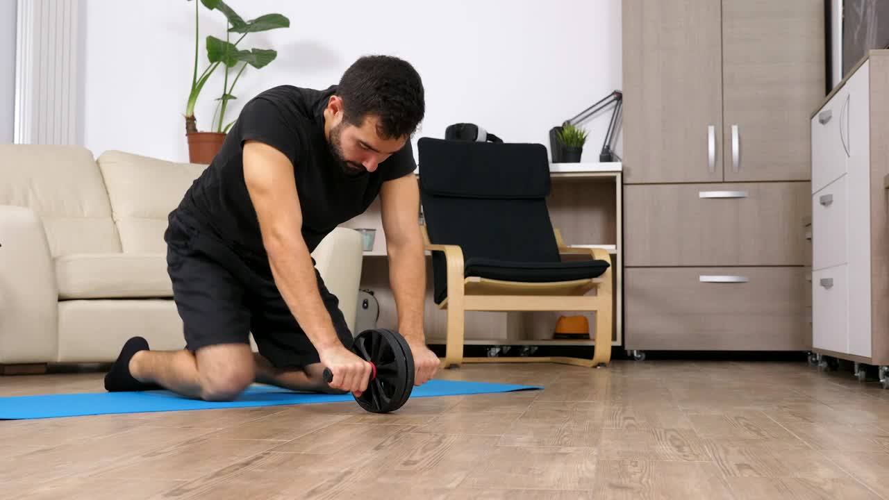 Stock Footage Young Man Exercising Live Wallpaper Free