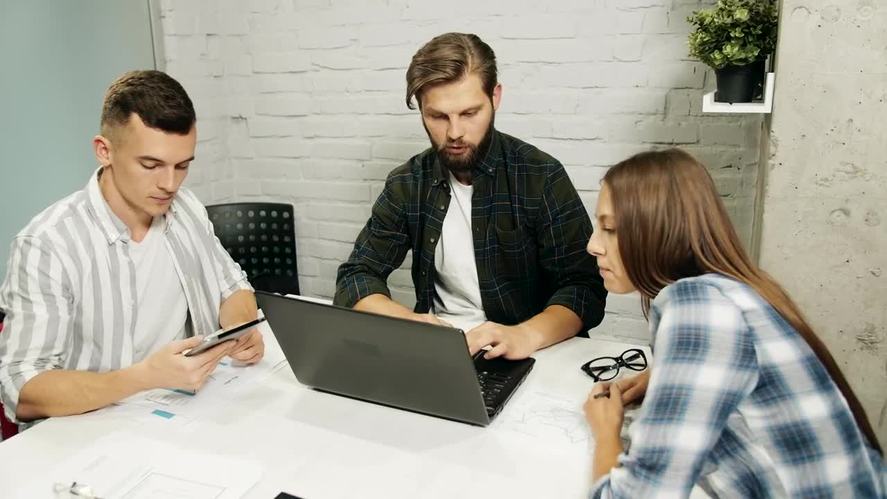 Stock Footage Working Board Of A Young Team In The Office Live Wallpaper Free