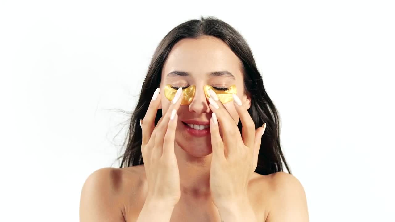 Stock Footage Woman With Dark Circles Patches Portrait Live Wallpaper Free