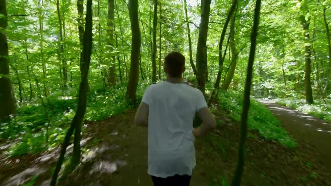 Stock Footage Young Man Running Live Wallpaper Free