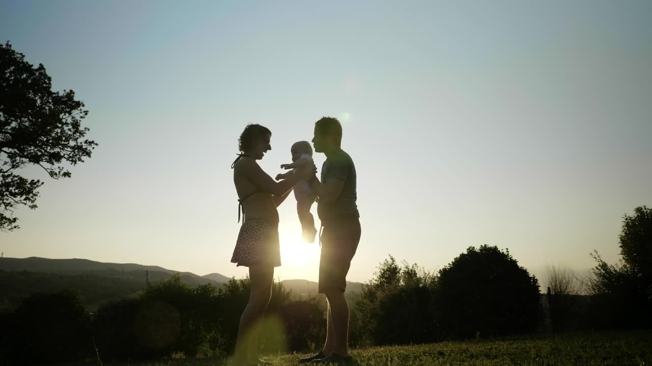 Stock Footage Young Parents With Their Child Live Wallpaper Free