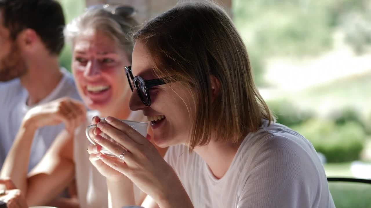 Stock Footage Woman Having A Coffee In The Morning Live Wallpaper Free