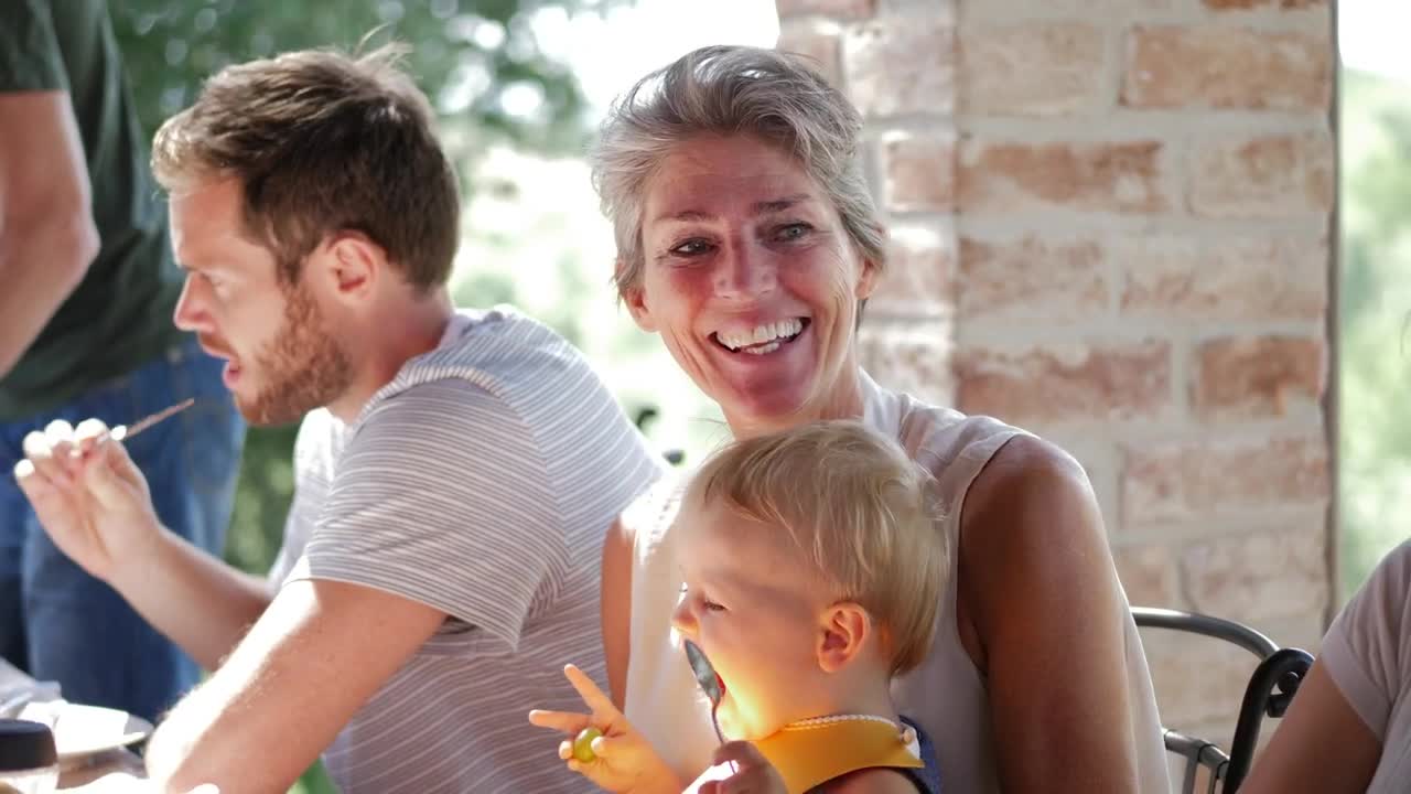 Stock Footage Young Family Having Dinner Live Wallpaper Free