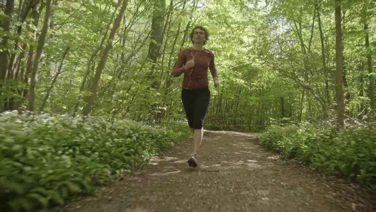 Stock Footage Woman Running Towards The Camera Live Wallpaper Free