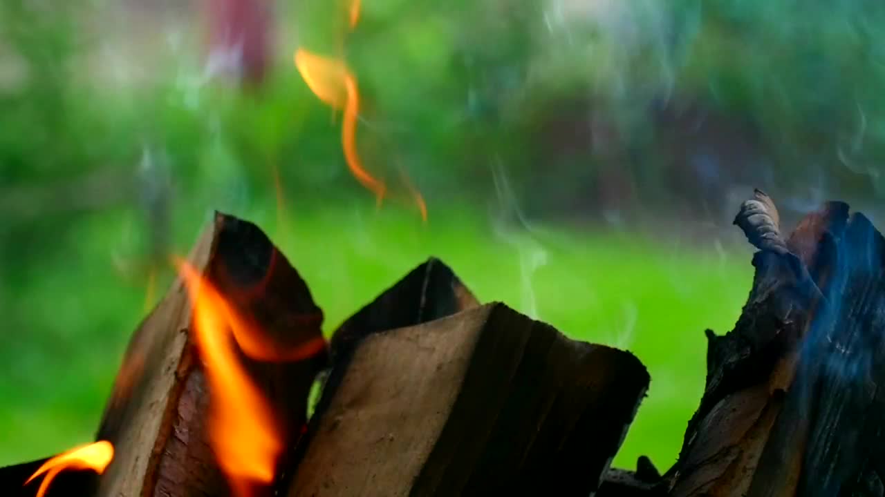 Stock Footage Wood Chunks Burning Live Wallpaper Free