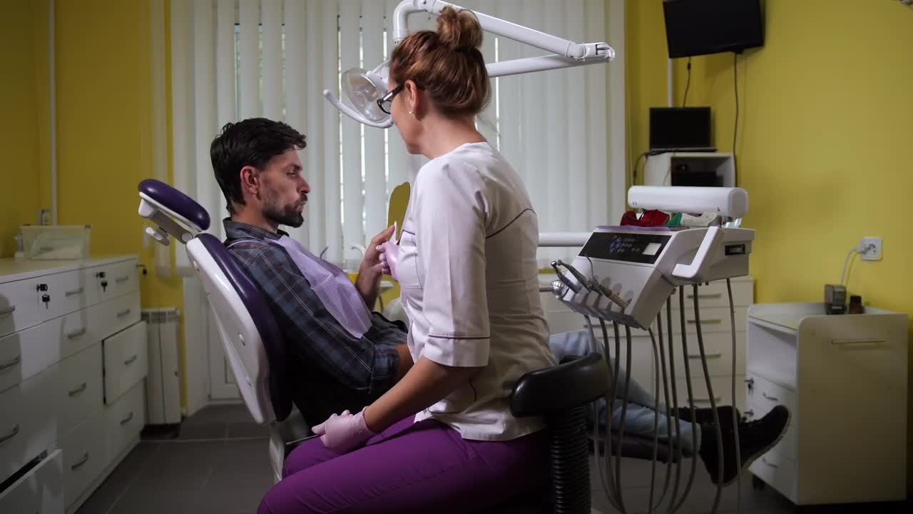 Stock Footage Young Man After A Dental Treatment Live Wallpaper Free