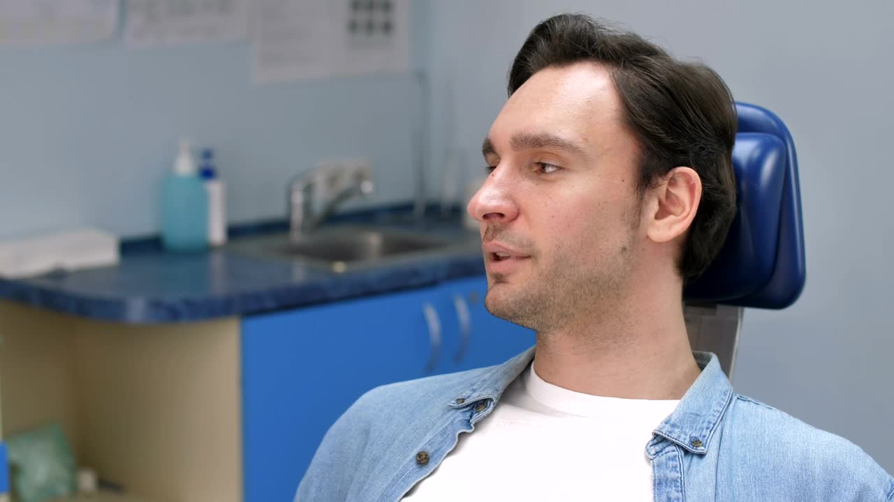 Stock Footage Young Man Visiting A Dentist Live Wallpaper Free