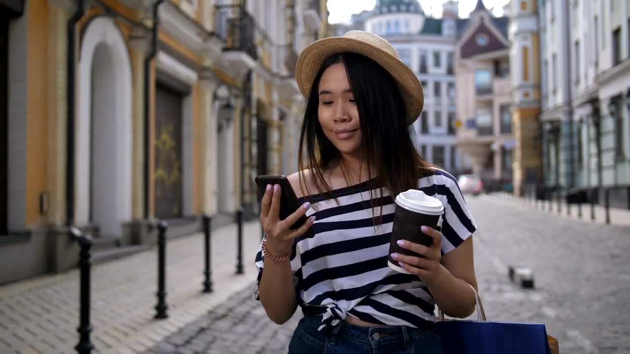 Stock Footage Young Woman Taking A Quick Photo Live Wallpaper Free